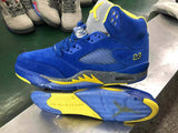 NIKE AIR JORDAN 5 Blue Yellow Men's Sneaker