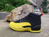 NIKE AIR JORDAN 12 Black Yellow Men's Sneaker