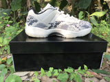 Nike Air Jordan 11 Gray Snake Pattern Men's Sneaker