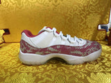 NIKE AIR JORDAN 11 Pink Snake Pattern Women's Shoes